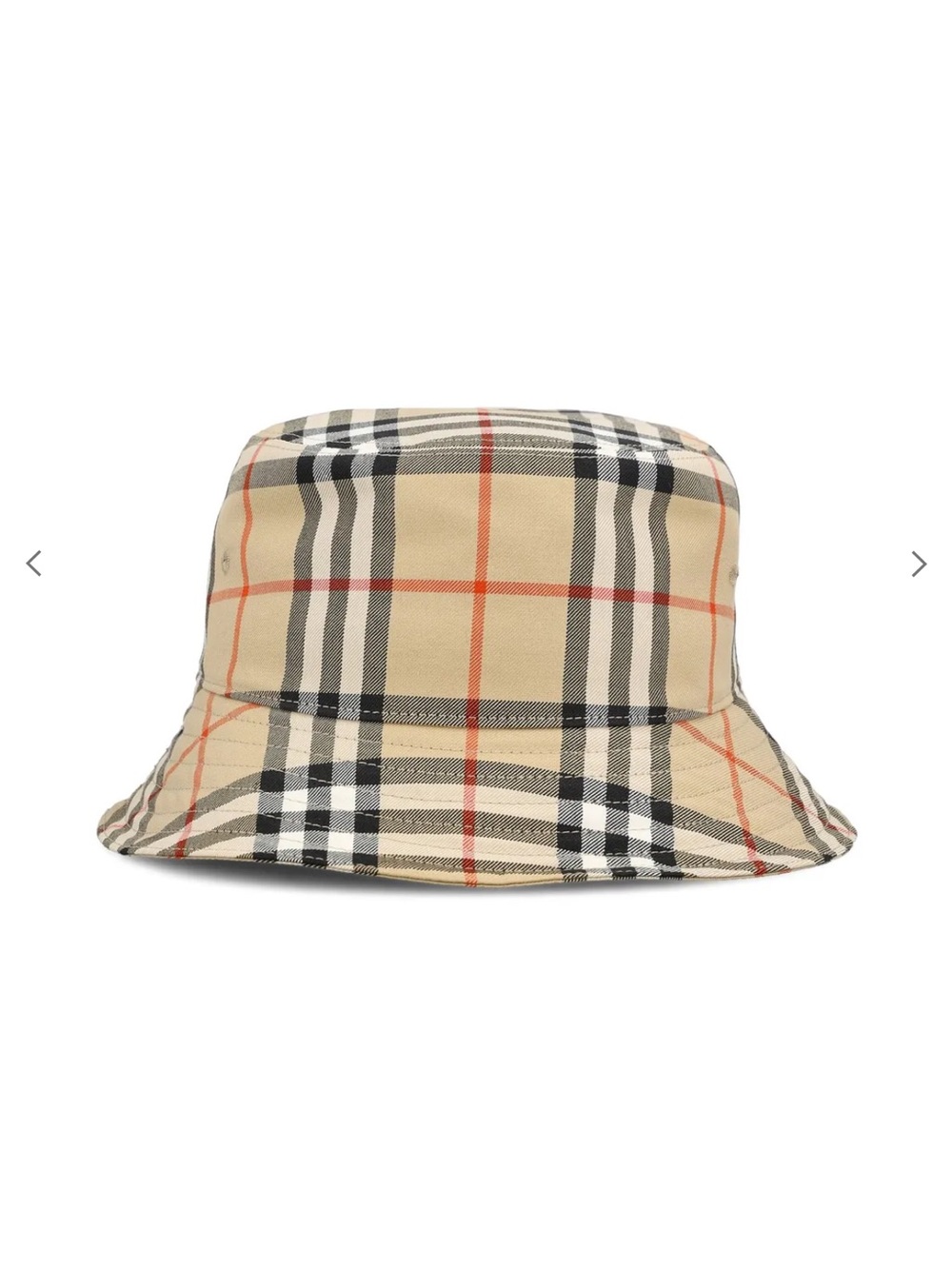 Burberry Beige Vintage Check Bucket Hat